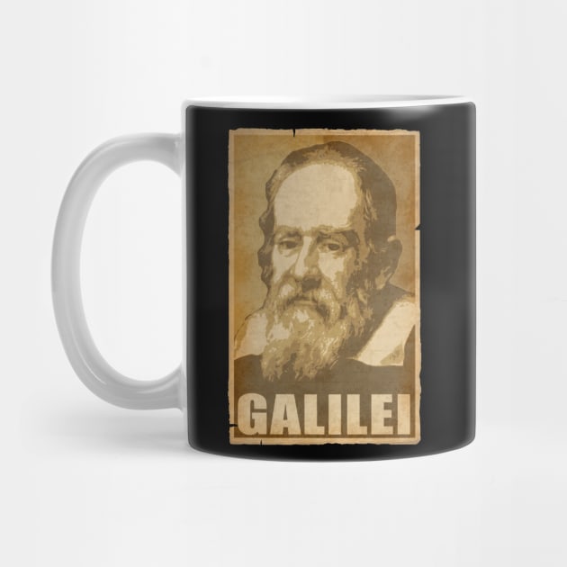 Galileo Galilei Propaganda Poster Pop Art by Nerd_art